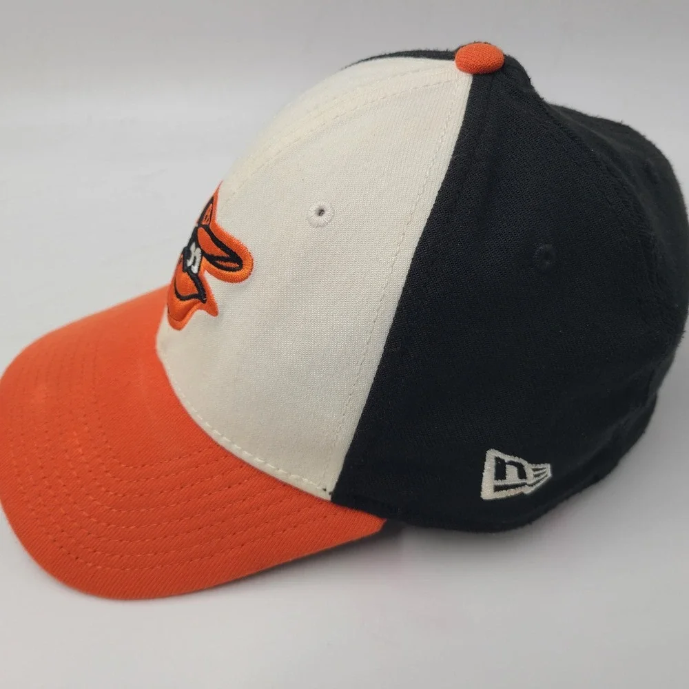 Baltimore Orioles Hat Fitted‎ M-L New Era 39Thirty White Orange Black MLB Men